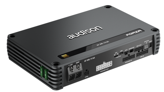 Audison AF M8.14 bit Procesador DSP Amplificado 8 Canales 90W RMS 14 Canales Procesados
