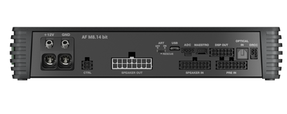 Audison AF M8.14 bit Procesador DSP Amplificado 8 Canales 90W RMS 14 Canales Procesados